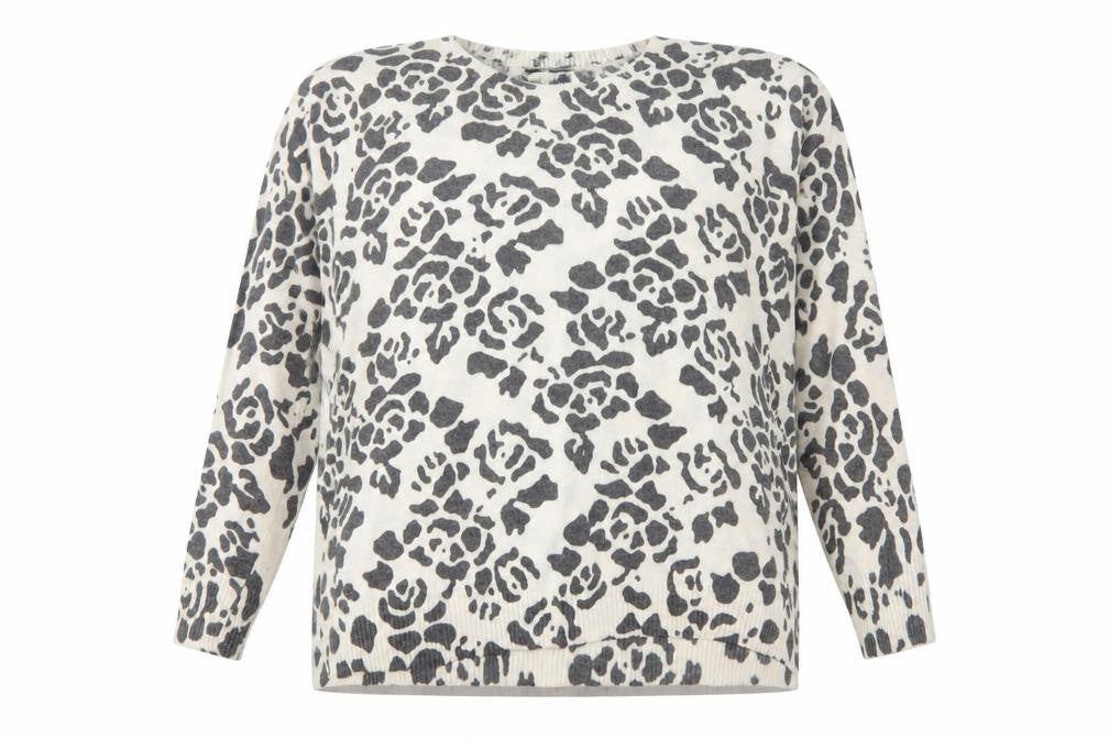 Y London Womens Animal Print Pullover, Size M, Multicoloured