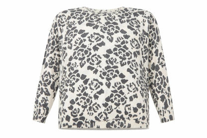 Y London Womens Animal Print Pullover, Size M, Multicoloured