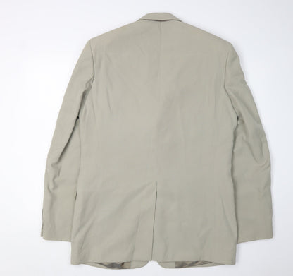 Next Men's Beige Long Blazer Jacket 40L