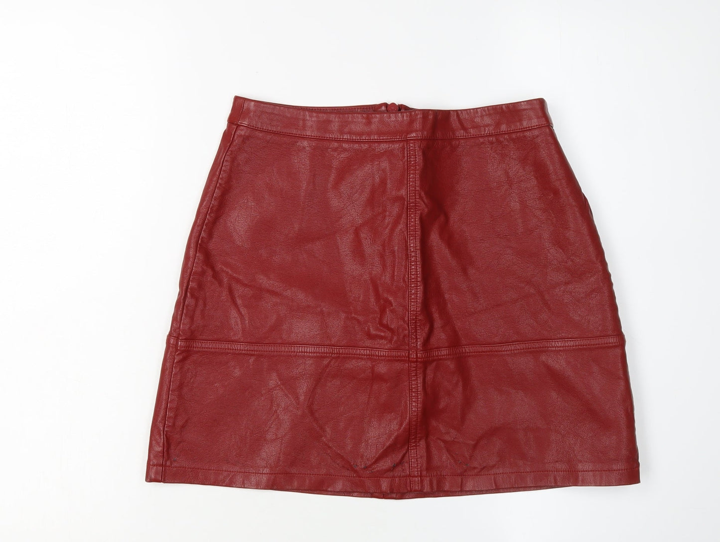 New Look Women's Red Pencil Skirt Size 8