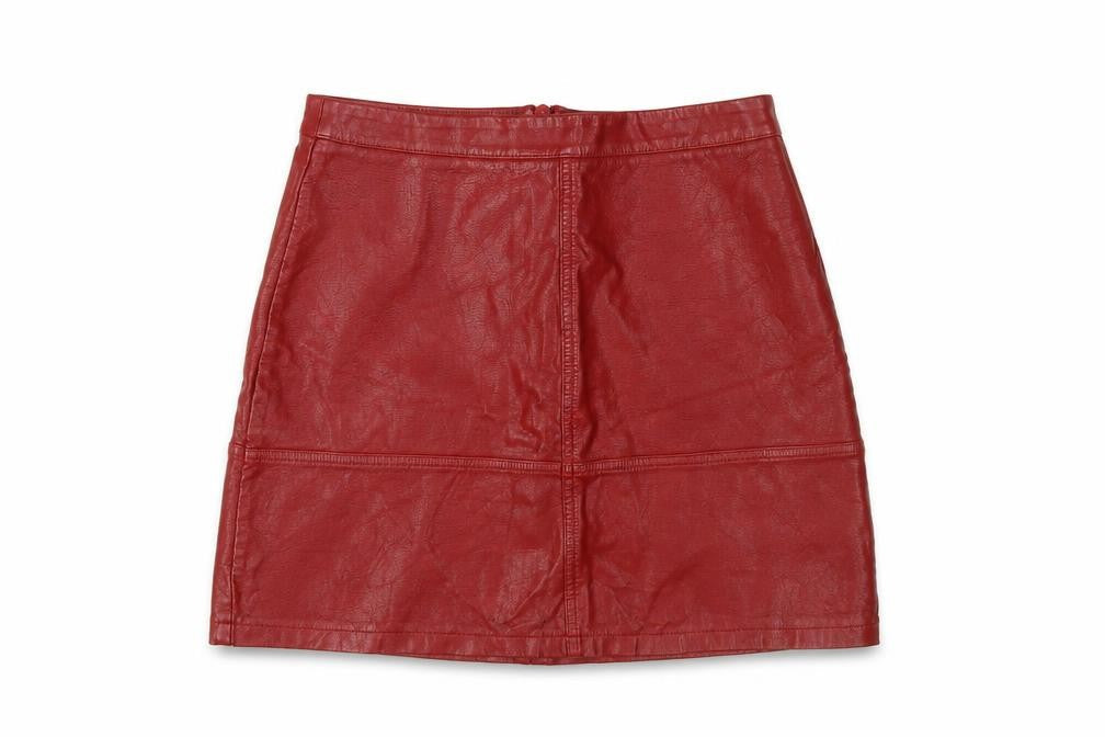 New Look Women's Red Pencil Skirt Size 8