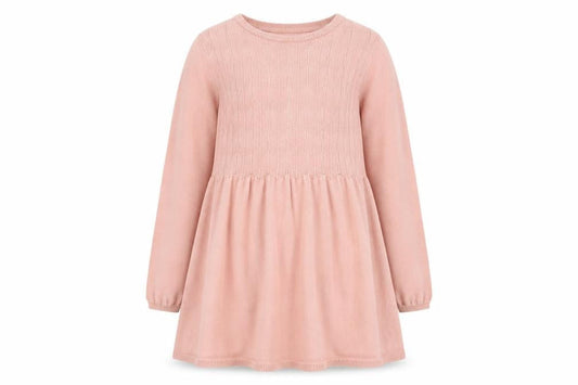 H&M Girls Pink Long Sleeve Knit Dress 9-10 Years