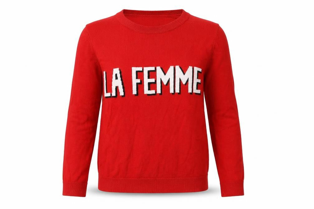 New Look Women's Red Pullover Jumper Size 8