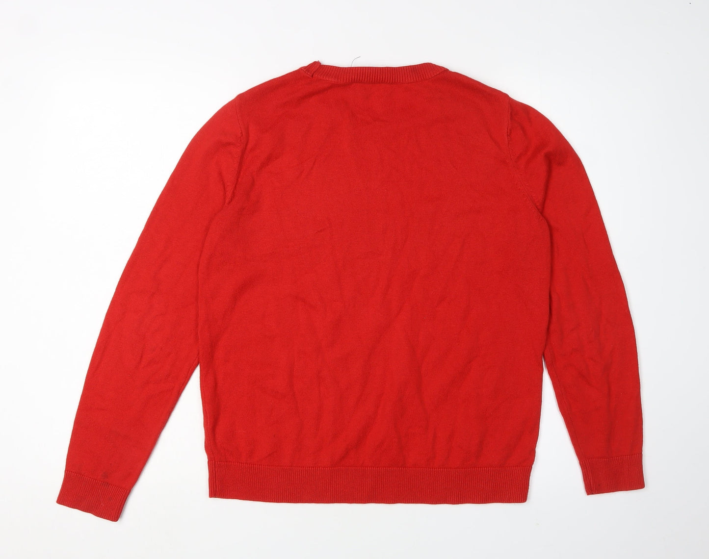 New Look Women's Red Pullover Jumper Size 8