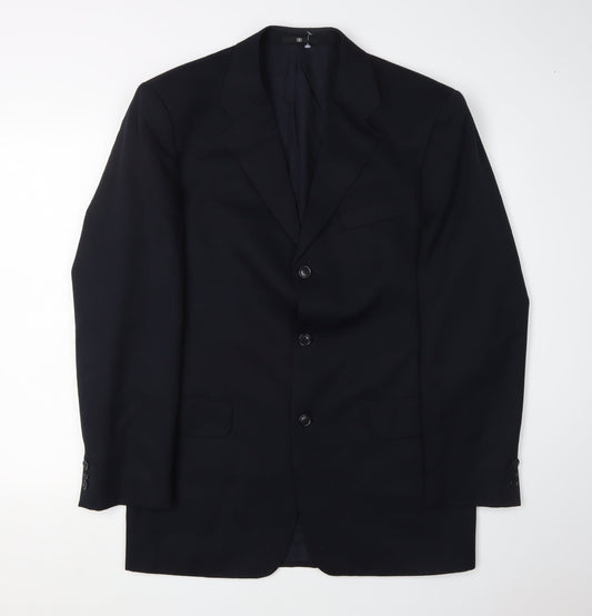 Ciro Citterio Men's Black Formal Long Blazer 38L