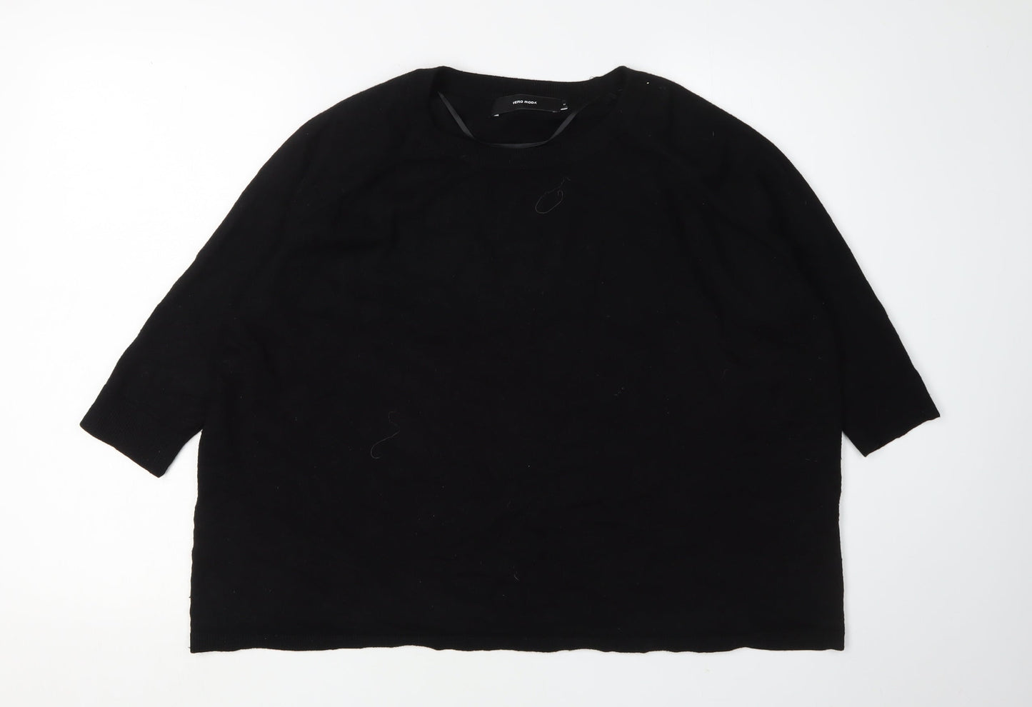 Vero Moda Women's Black Pullover Jumper, M, 3/4 Sleeve