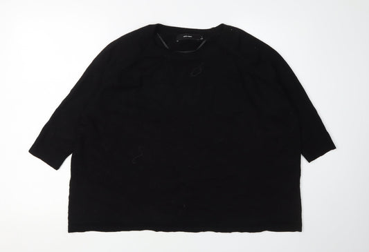 Vero Moda Women's Black Pullover Jumper, M, 3/4 Sleeve
