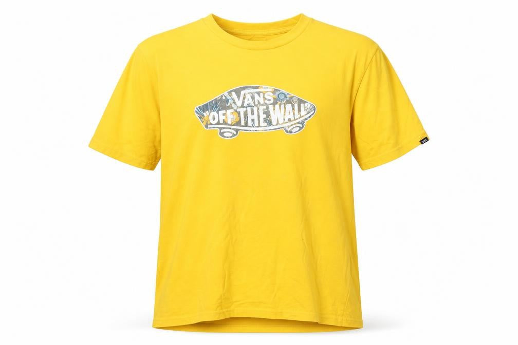 Vans Boys Yellow Classic Logo T-Shirt XL