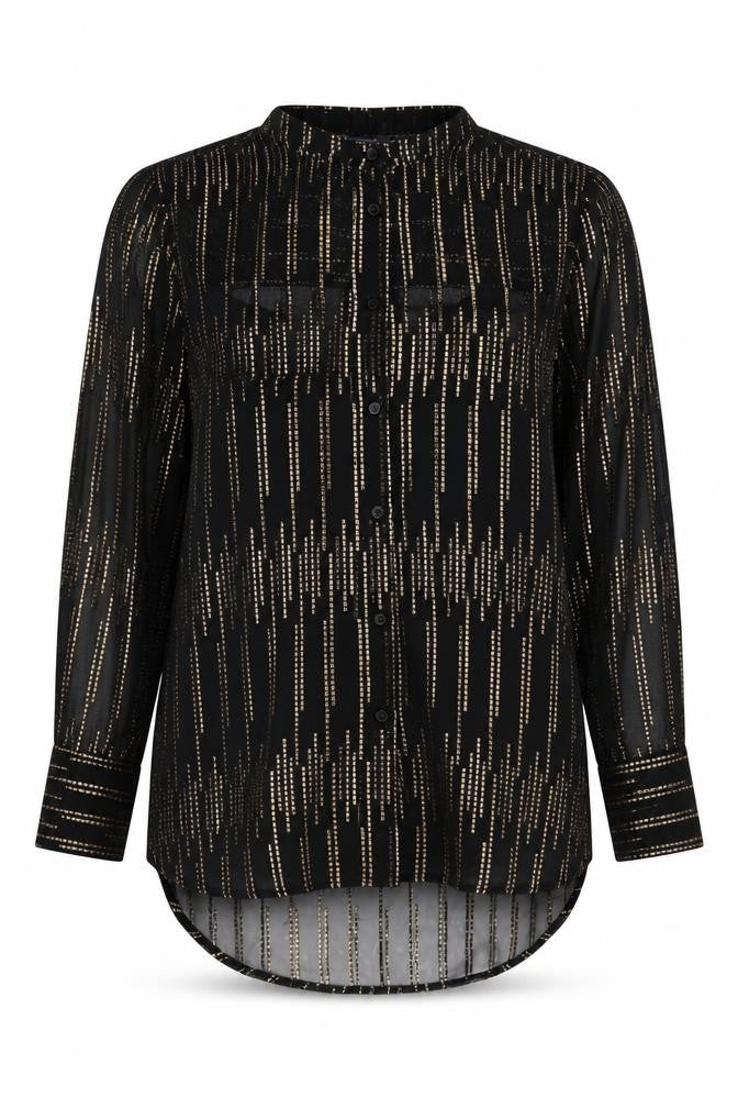 Marks & Spencer Women's Black Long Sleeve Blouse Size 10