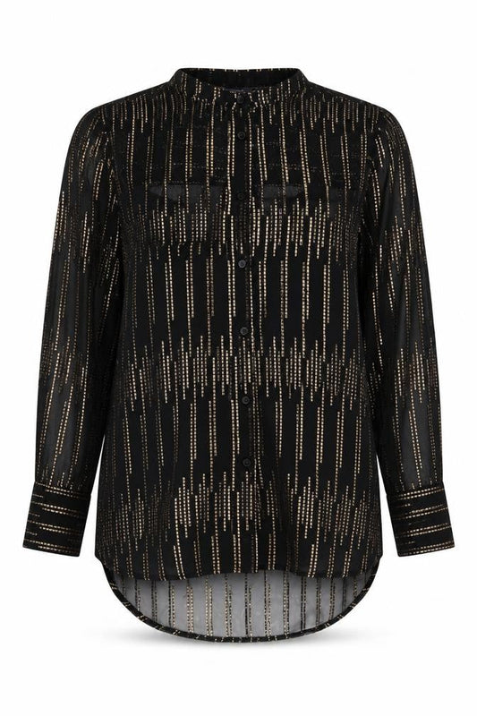 Marks and Spencer Women's Black Long Sleeve Blouse Size 10