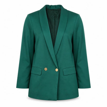 Warehouse Women's Green Blazer Size 10 Double-Breasted