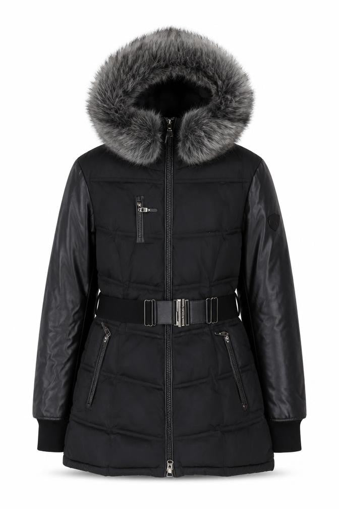 Sicily Clothing Women's Black Puffer Jacket L
