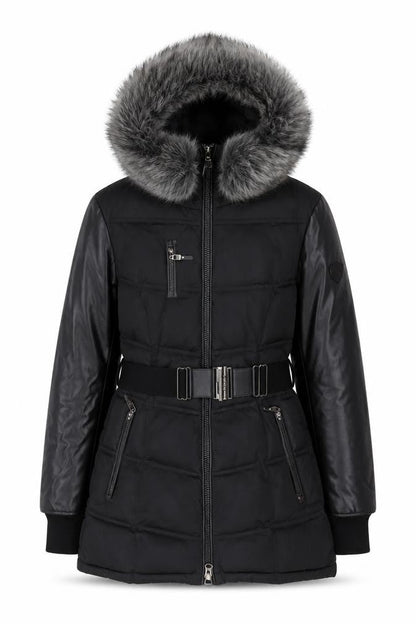 Sicily Clothing Women's Black Puffer Jacket L