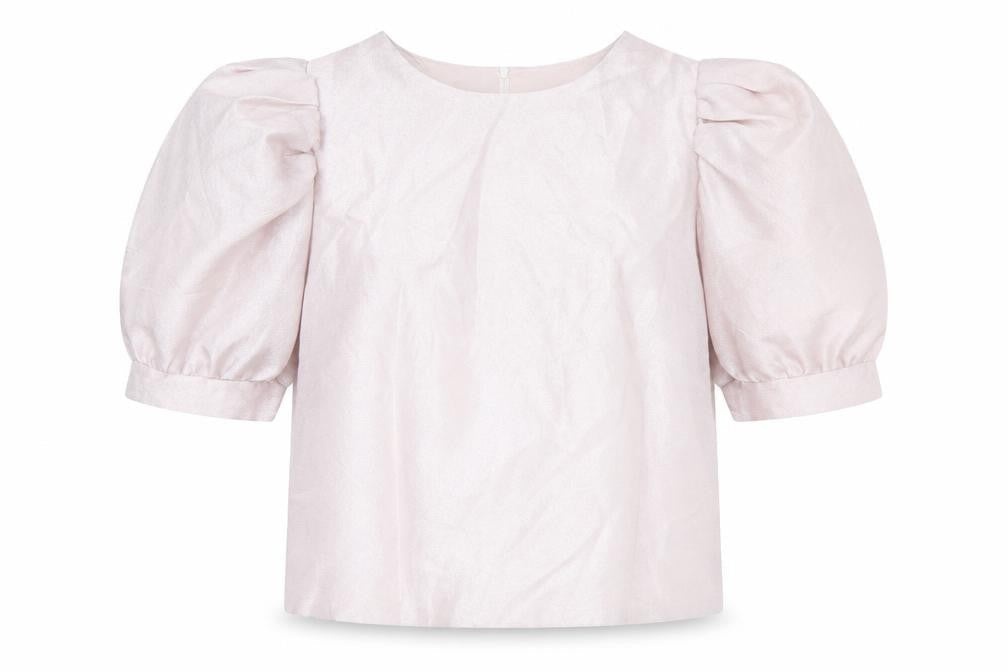 River Island Women's Silver 80s Blouse Size 14 New