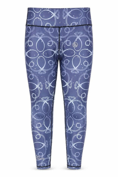 Alex Murphy Women's Blue Geometric Ankle Leggings S