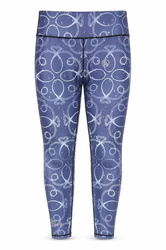 Alex Murphy Women's Blue Geometric Ankle Leggings S