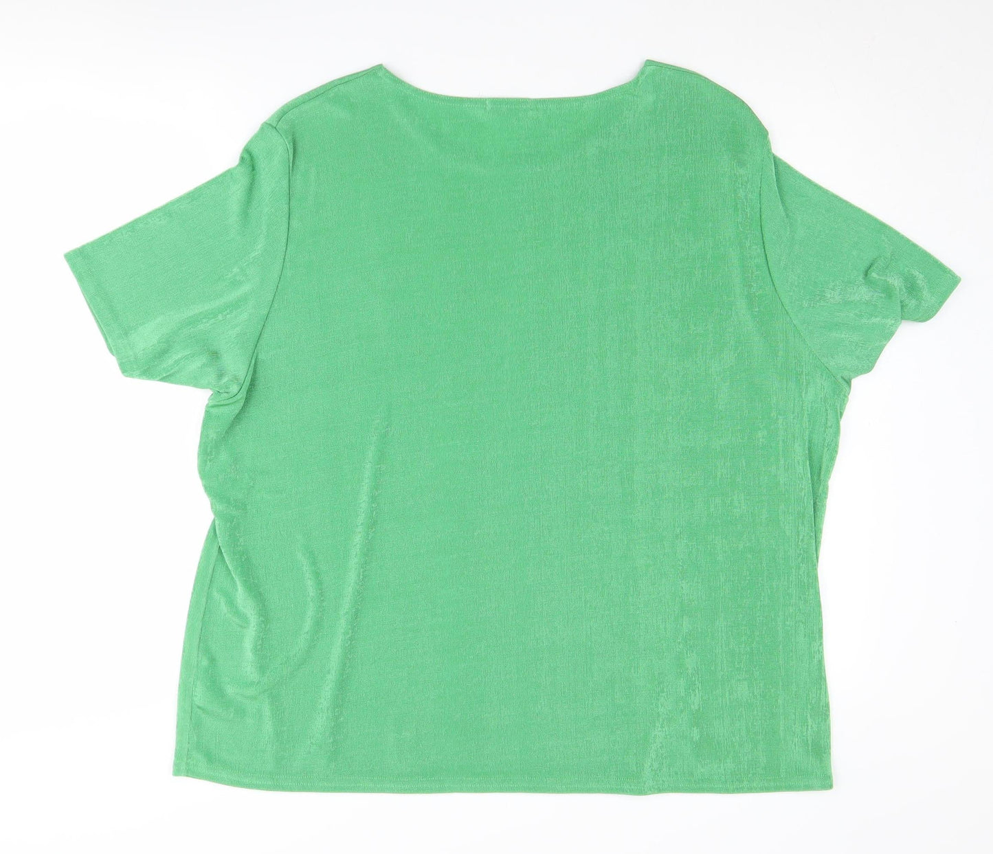 Damart Green Basic Women's Plus T-Shirt, Size 26