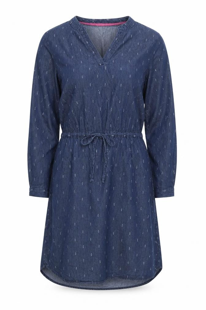 Avenue Women’s Blue Denim Shirt Dress Size 8
