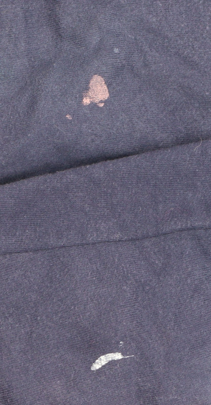 Close-up detail of TBOE boys’' blue jogger trousers xl size