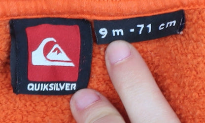 Additional view of Quiksilver boys’ orange full zip hoodie -, size 6-7, years