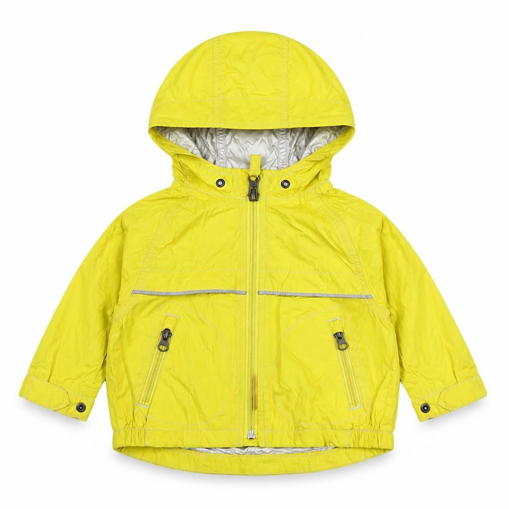 BabyGap Unisex Yellow Puffer Jacket, 6-12 Months, Hooded