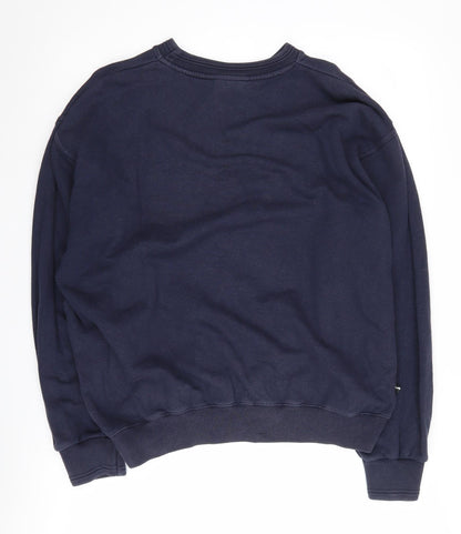 Back view of Puma Men's Blue Small Pullover Sweatshirt