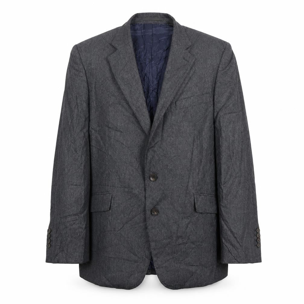 Jaeger Men's Grey Wool Blazer 42 Regular Fit