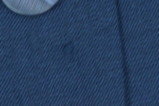 Close-up detail of Honor Millburn Women's Blue Button-Up Blouse, size 14, Polyester