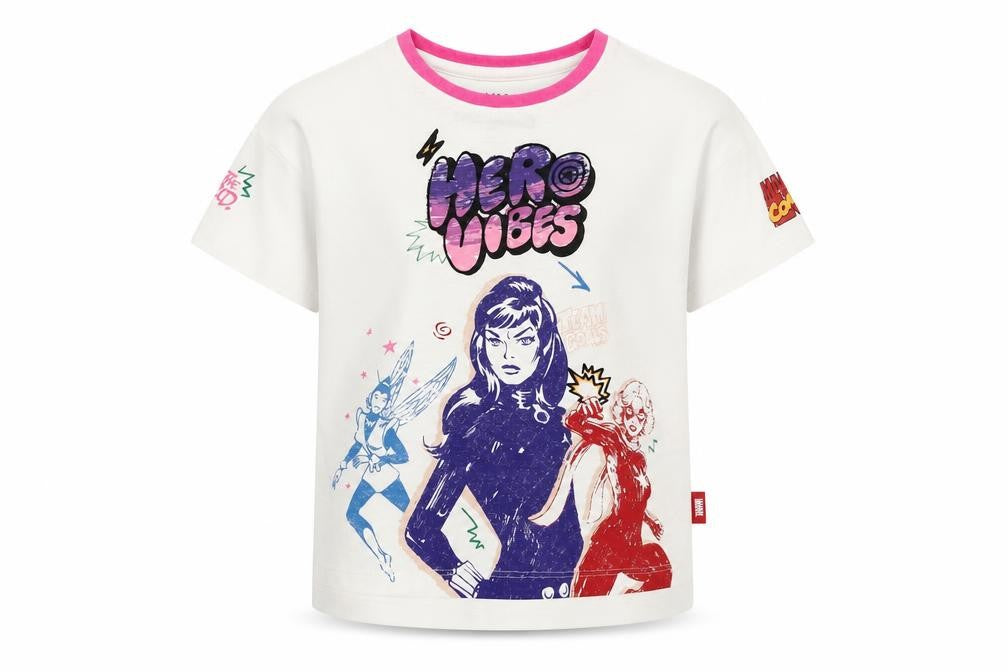 Marks & Spencer Marvel Graphic Girls' T-Shirt 2-3 Years