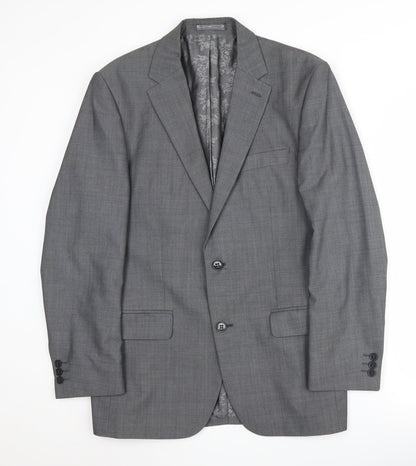 Pierre Cardin Men's Grey Regular Blazer, 38R