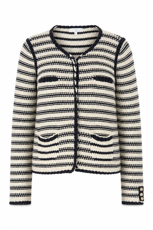 Jasper Conran Women's Black Striped Cardigan Size 14