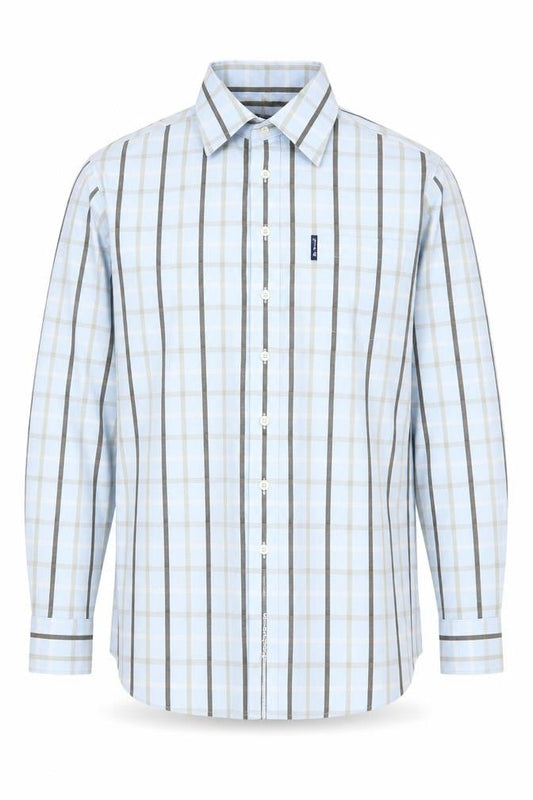 Ben Sherman Men's Blue Plaid Button-Up Shirt Medium