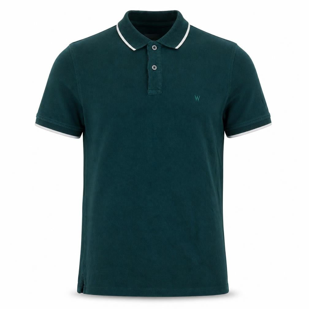 Wrangler Men's Green Polo Shirt, S, Casual Short Sleeve