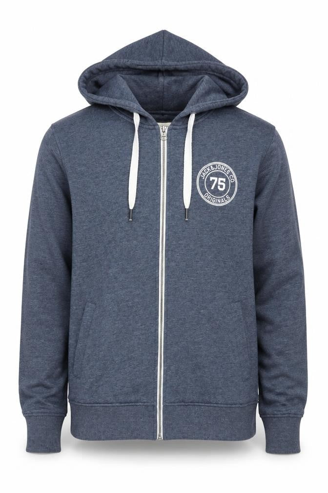 Jack & Jones Men's Blue Full Zip Hoodie M