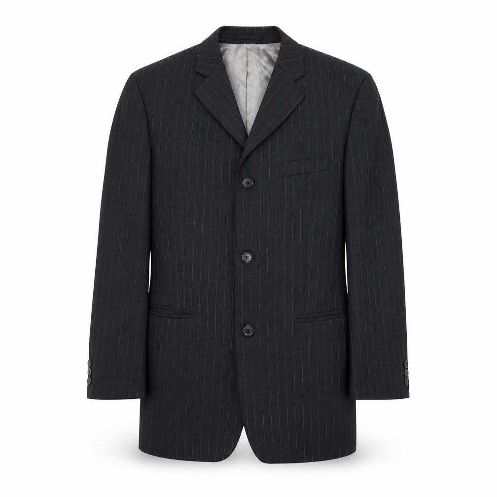 Pierre Cardin Men's Black Striped Blazer, Size 48