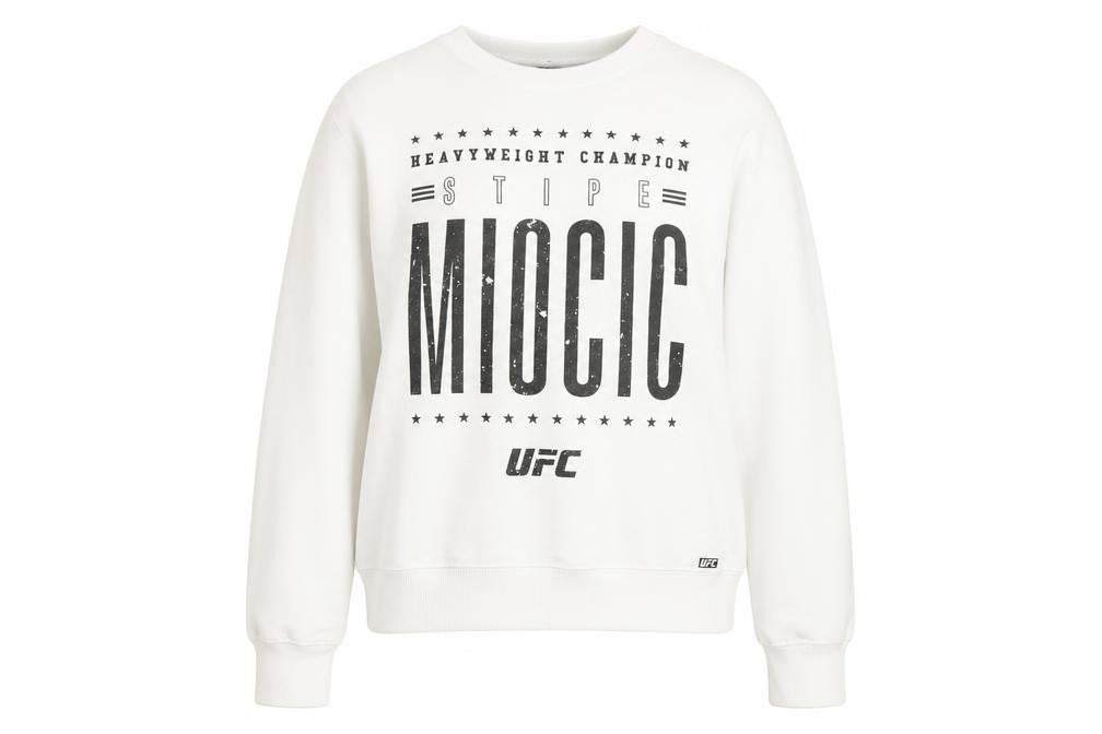 UFC Unisex Adults White Pullover Sweatshirt M