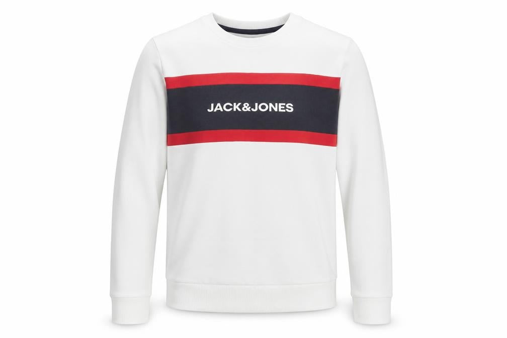 Jack & Jones Teens White Pullover Sweatshirt Size 164