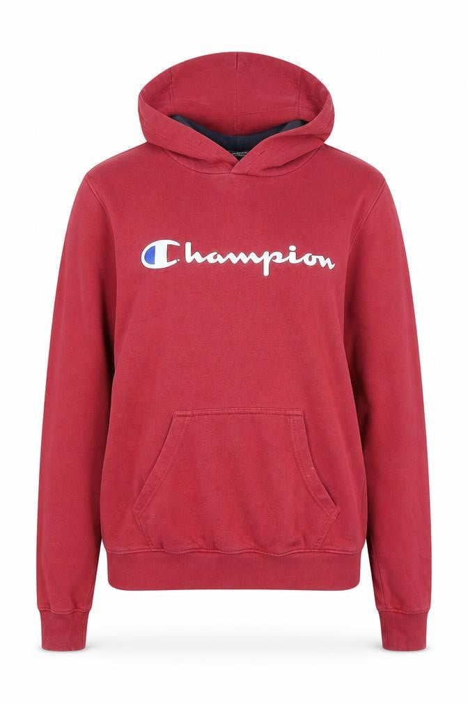 Champion Unisex Red Pullover Hoodie Size S