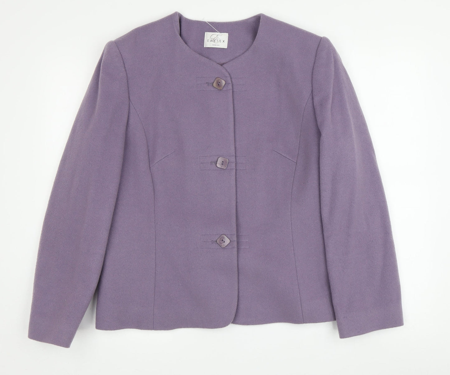 Eastex Women's Purple Wool Blend Business Jacket Size 14