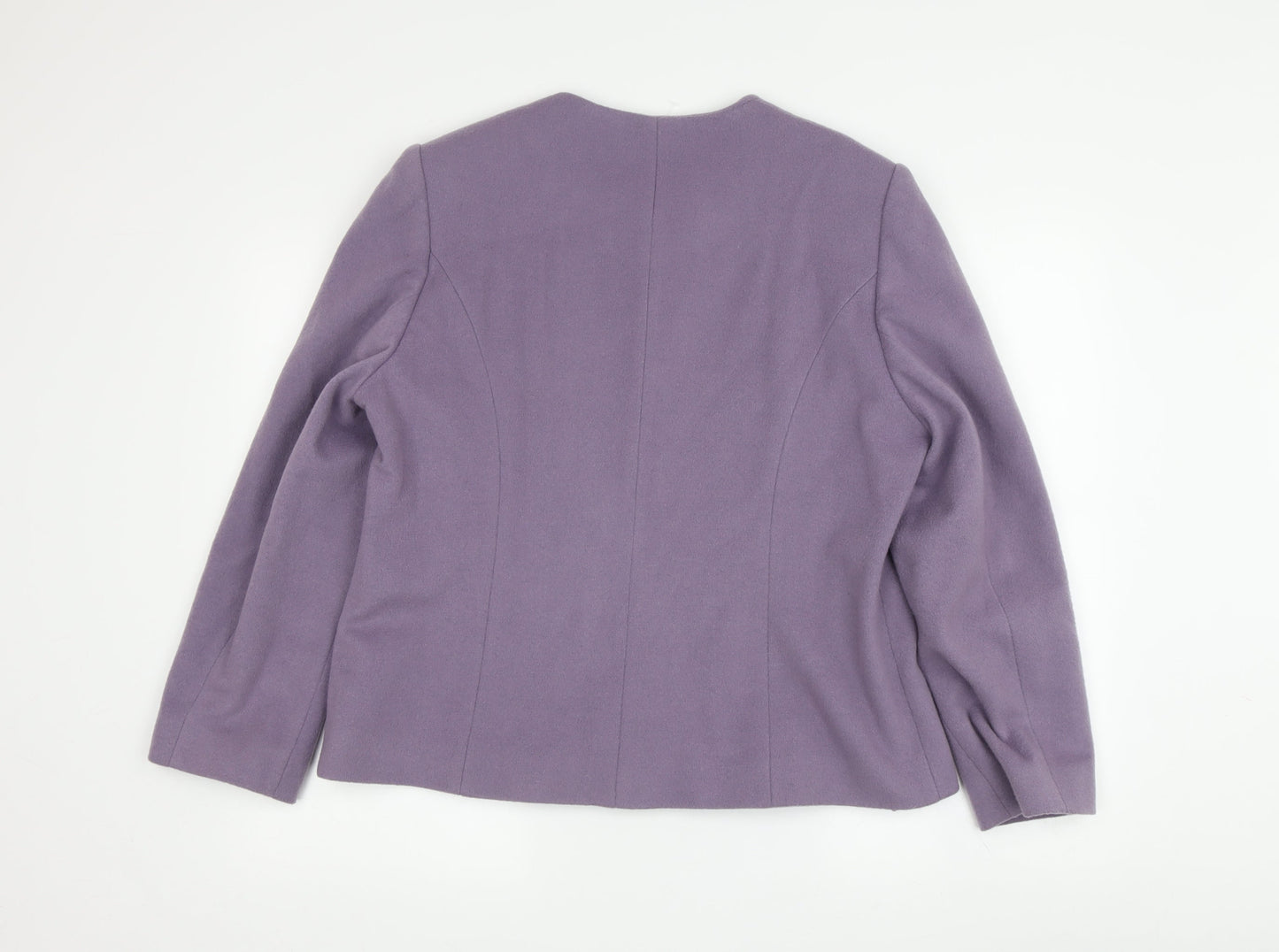Eastex Women's Purple Wool Blend Business Jacket Size 14