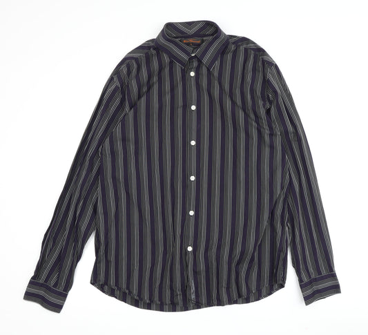 Ben Sherman Men's Multicoloured Striped Shirt L