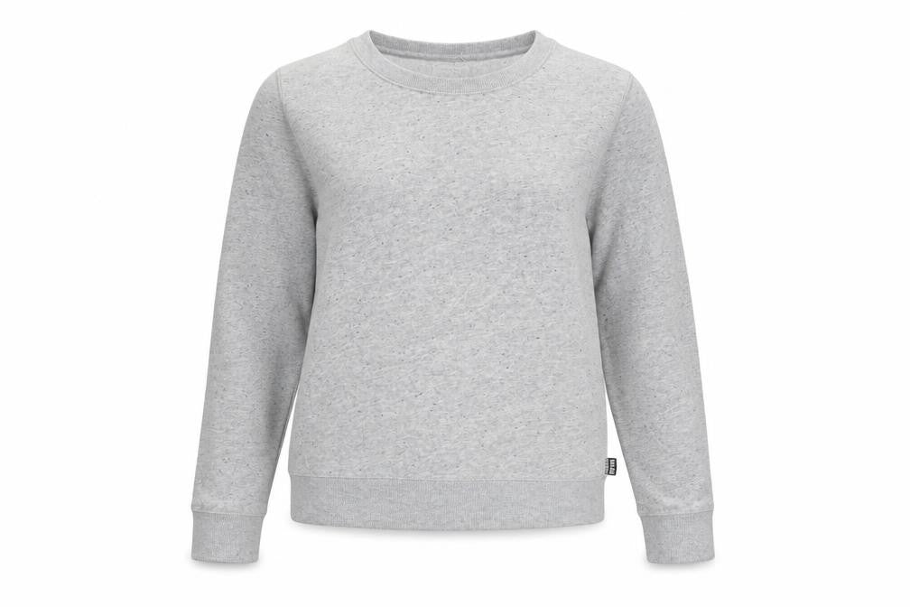 Converse Women's Grey Pullover Sweatshirt, S, Casual Knit