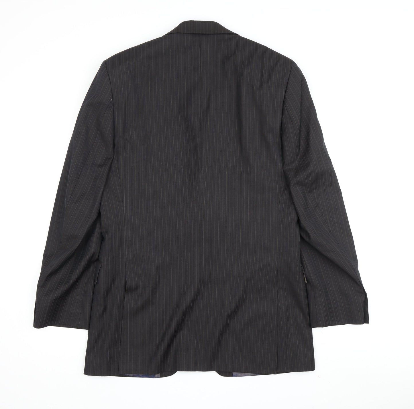 STVDIO Jeff Banks Men's Black Pinstripe Blazer, 36 Regular