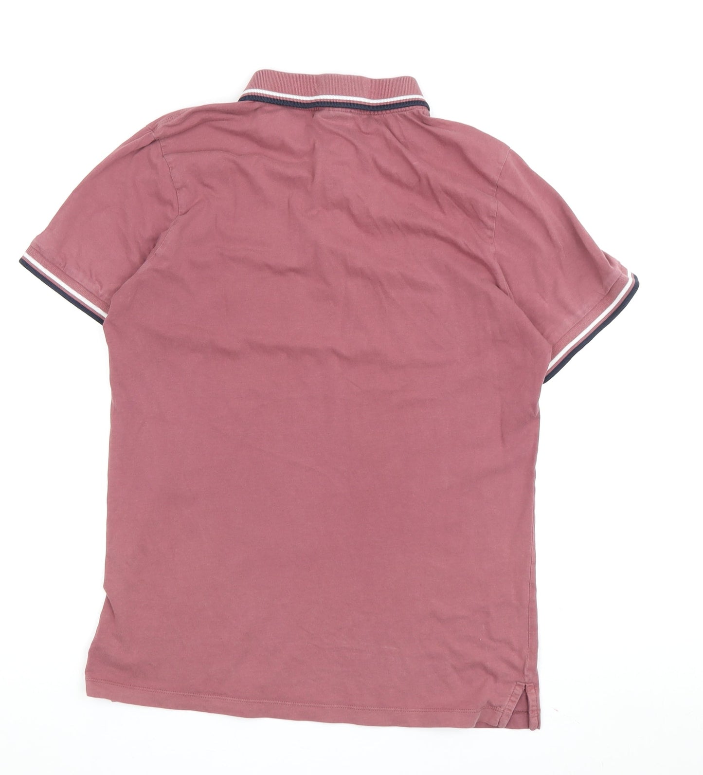 Rucker & Jones Men's Pink Polo Shirt M - Classic Short Sleeve