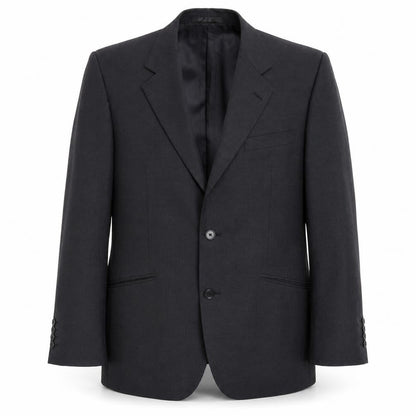 Front view of Jaeger Men's Grey Wool Blazer 38 Regular