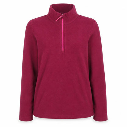 Front view of Mountain Warehouse girls’ red fleece pullover 15-16 years