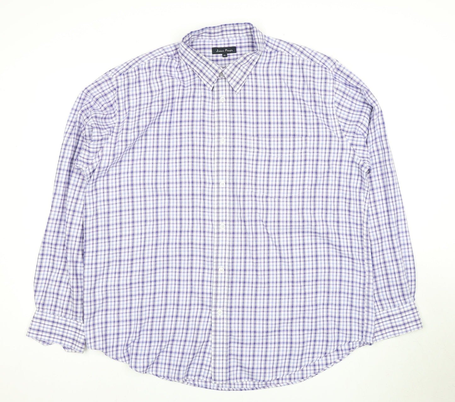 James Pringle Men's XL Checkered Casual Shirt Multicoloured