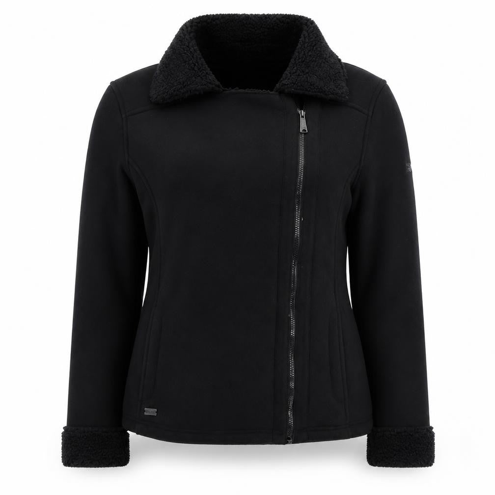 Regatta Women's Black Fleece Jacket Size 14 Winter Warm
