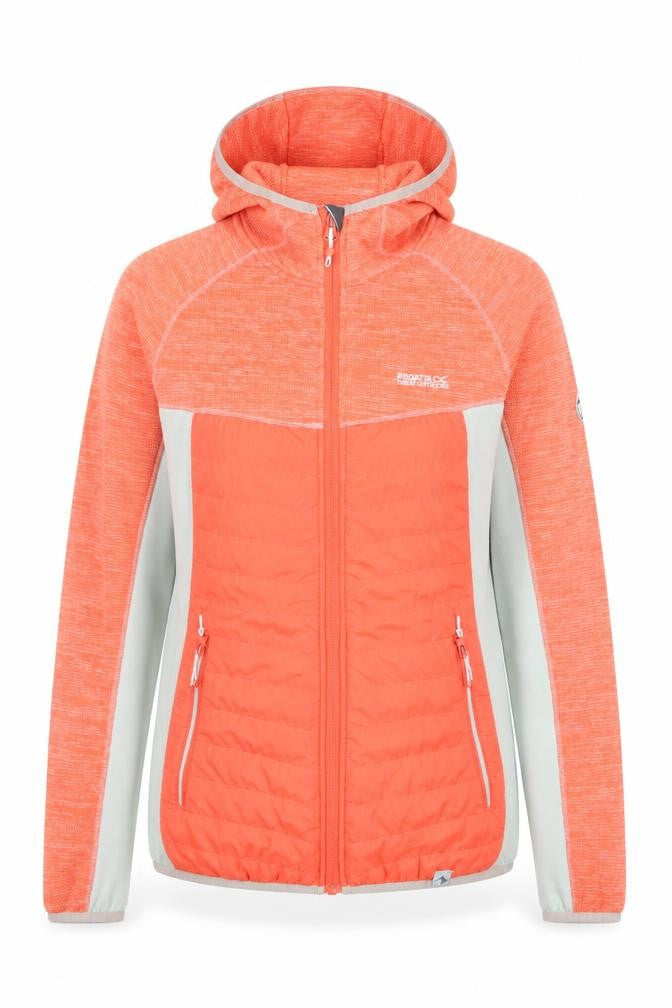 Regatta Women's Orange Puffer Jacket Size 12 Casual Hooded
