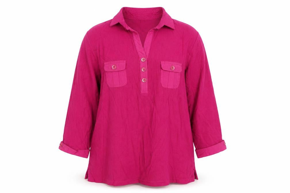 Viyella Women's Pink XL Collared Button-Up Shirt